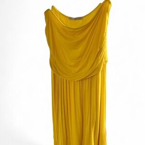 Yellow Strapless Dress, Medium